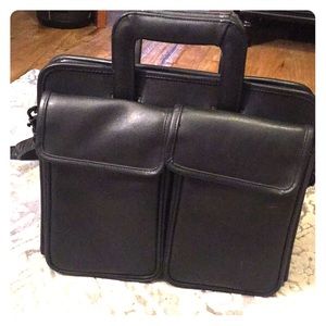 Black briefcase